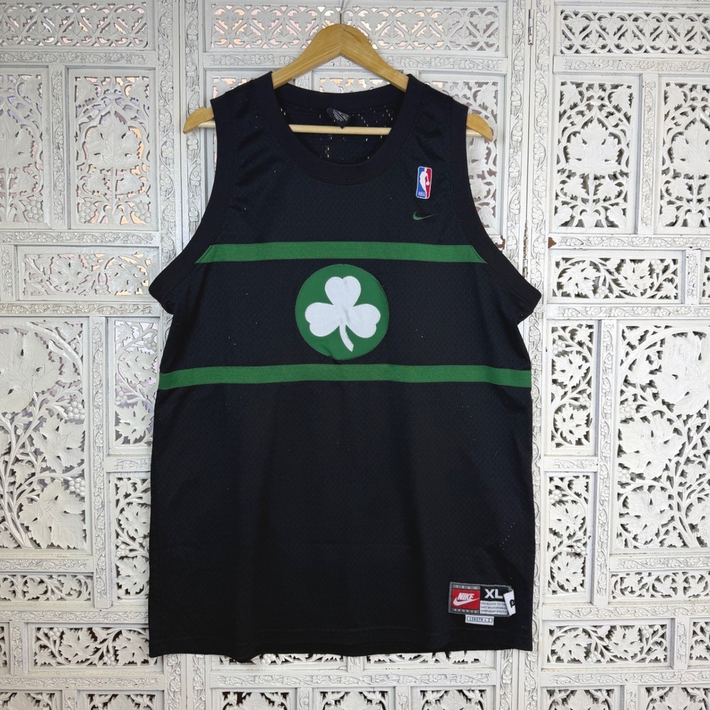 Vtg Nike NBA Boston Celtics Paul Pierce 25 Clover Jersey Mens XL +2 Length‎